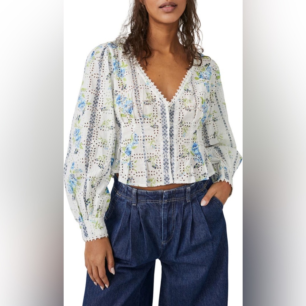 [free people] Blossom Eyelet Top